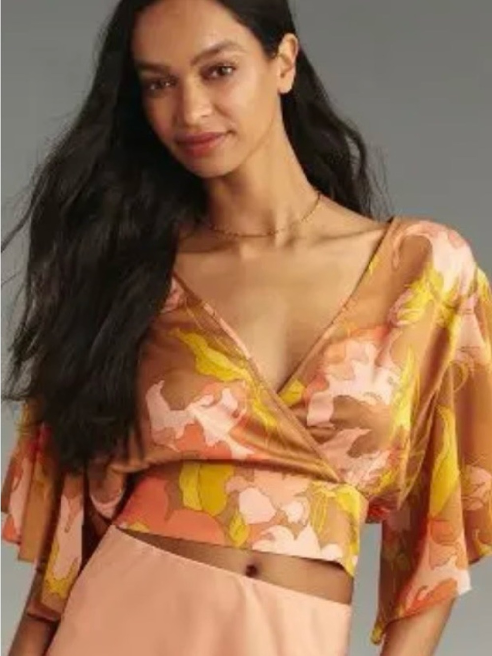 NWT Anthropologie Tiny Olympia Faux-Wrap Top Size XS